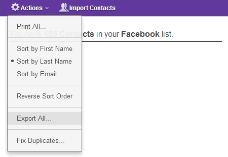 Export Yahoo Facebook Contacts1 Back Up Your Facebook Contacts to Yahoo & Gmail